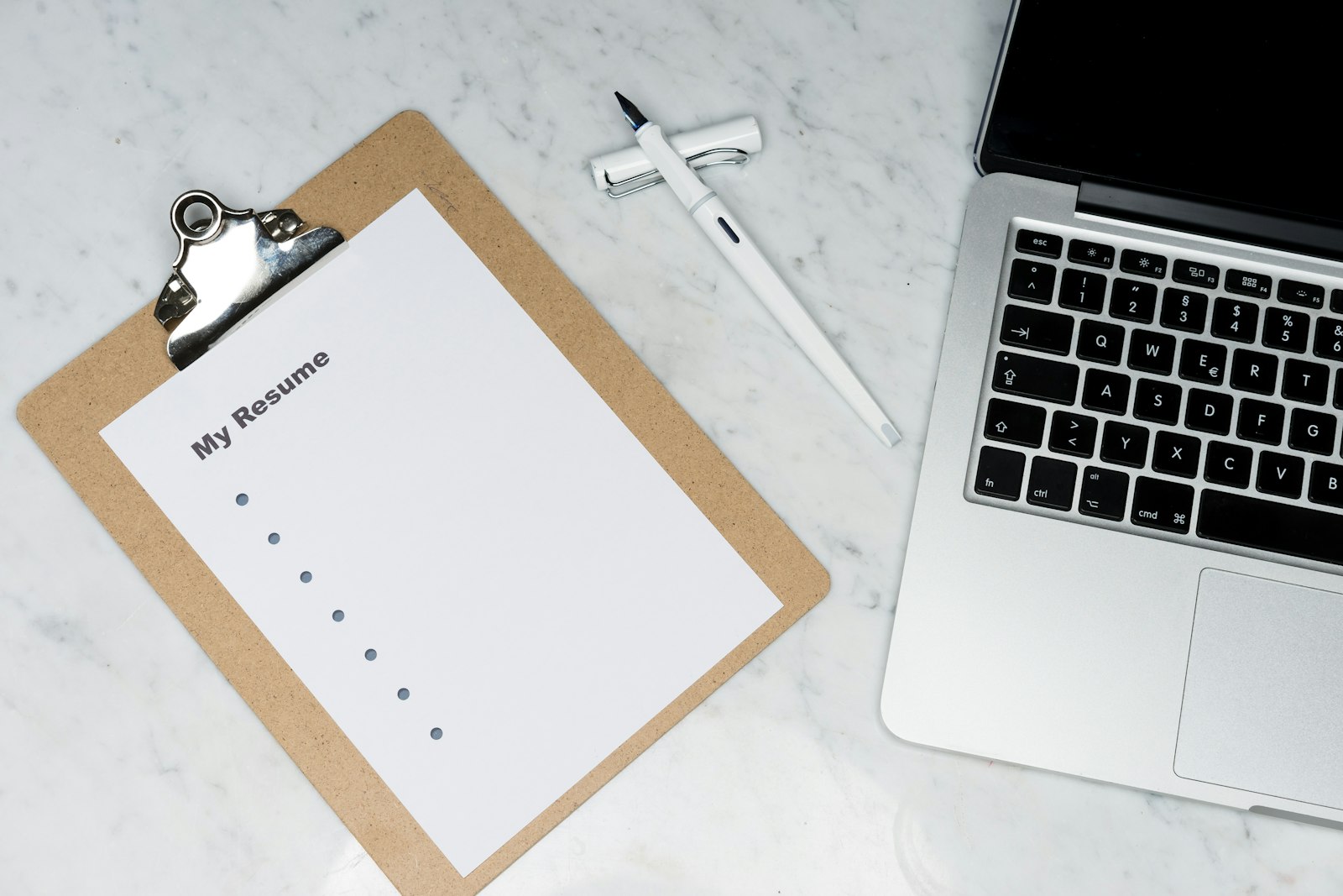Clipboard and paper checklist